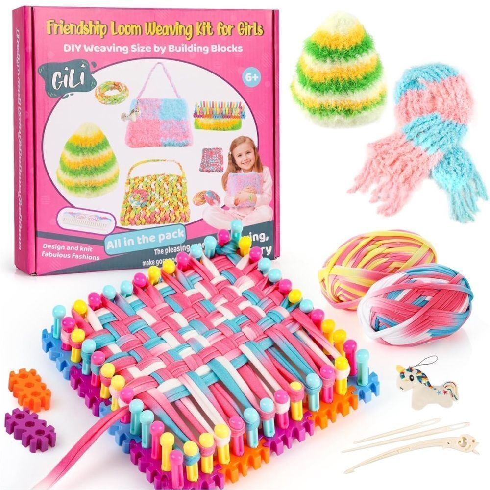 NIB Weaving Loom Kit Creative Adjustable Knitting Loom